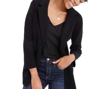 J.Crew Sophie Open Front Sweater Blazer Black, Size Medium